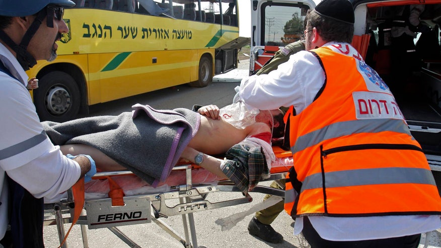 Mideast Gaza Strike Bus